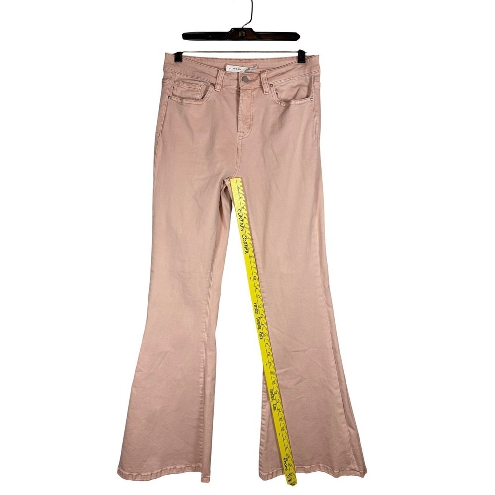 Altar'd State Mid Rise Flare Jeans, Dusty Pink, Size 28 - Picture 7 of 11